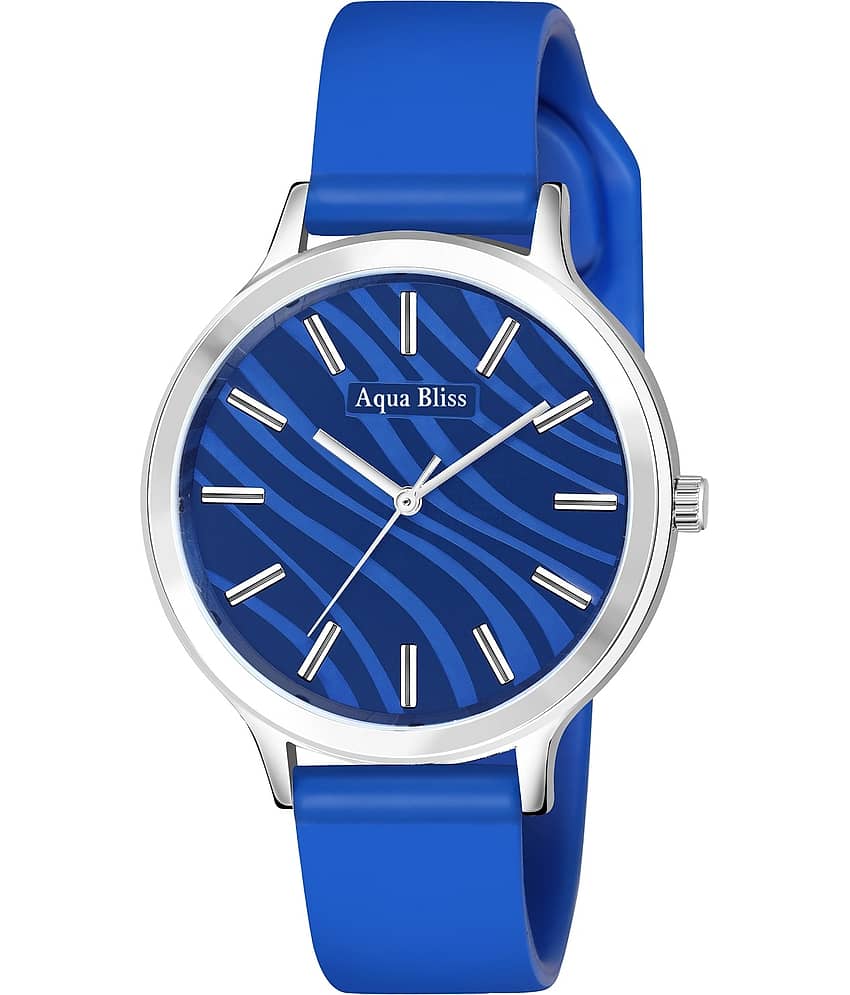AQUA BLISS - Blue Silicon Analog Womens Watch