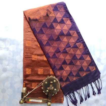Khadi Cotton Saree With Blouse