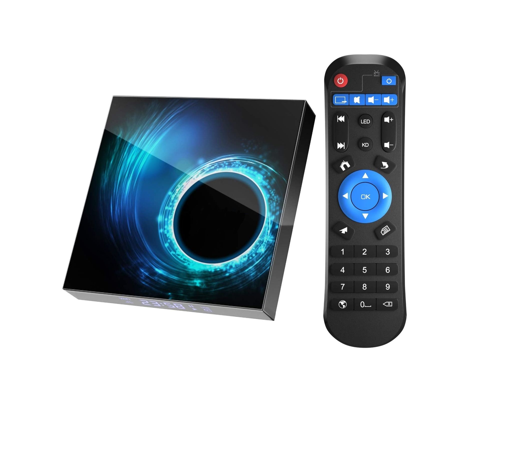 AUSHA 4K Android TV Box with H.265 | Smart Streaming Media Player | Dual Band WiFi | Bluetooth 5.0 | Home Theater TV Box