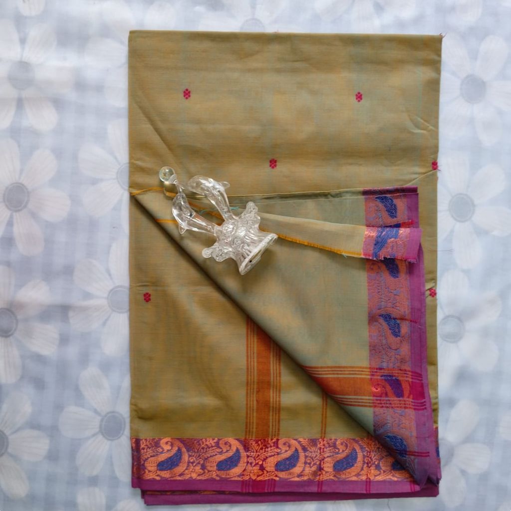 Pure Cotton Saree with Blouse 