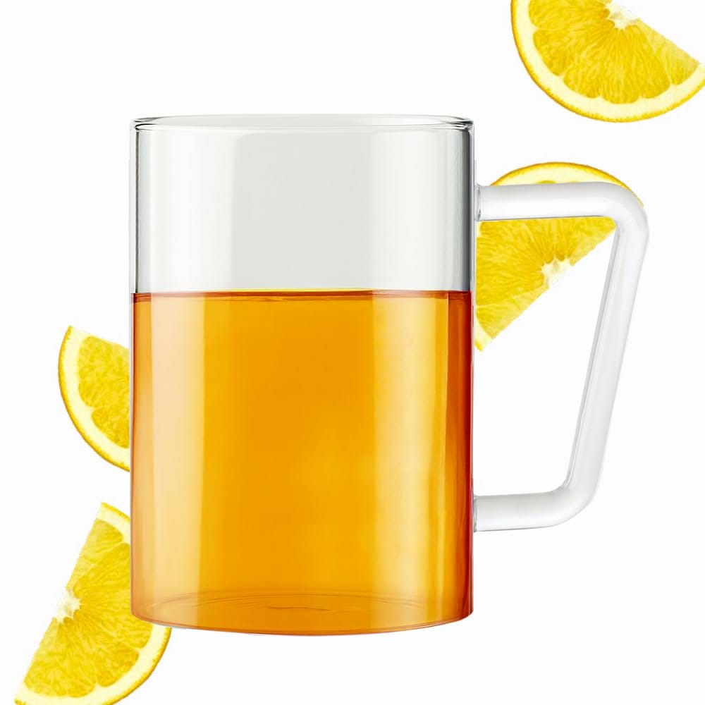 Borosil Classic Grande XL Mug/Beer Krüg 500 ml Set of 2 Made of Borosilicate Glass