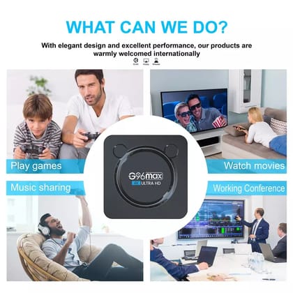 G96 MAX 4K Android Box with Bluetooth, 4GB/32GB, Dual WIfi