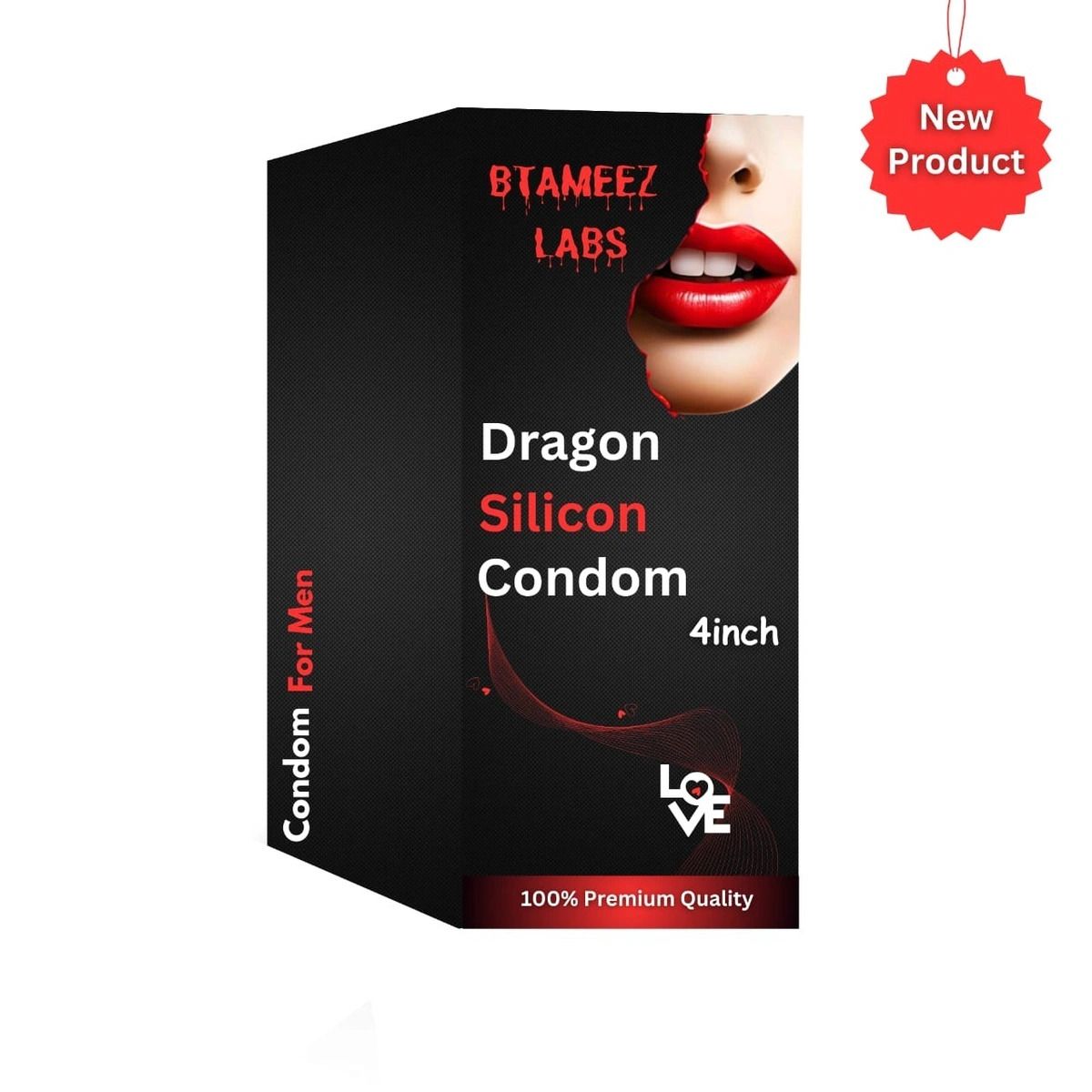 4-Inch Silicone Dragon Condom | Soft, Reusable & Skin-Friendly