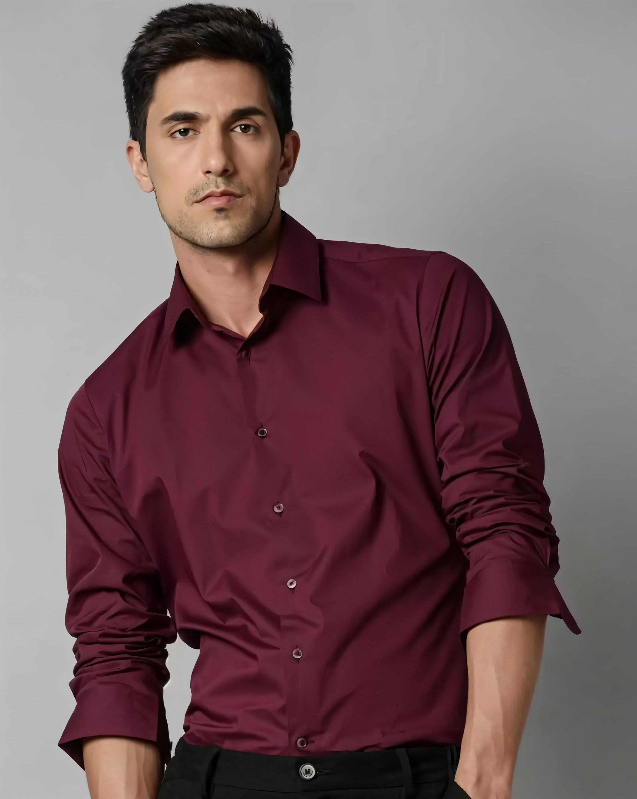 Formal Shirt for Men – Full Sleeve | Heavy Satin Lycra | Slim Fit Office & Party Wear Shirt