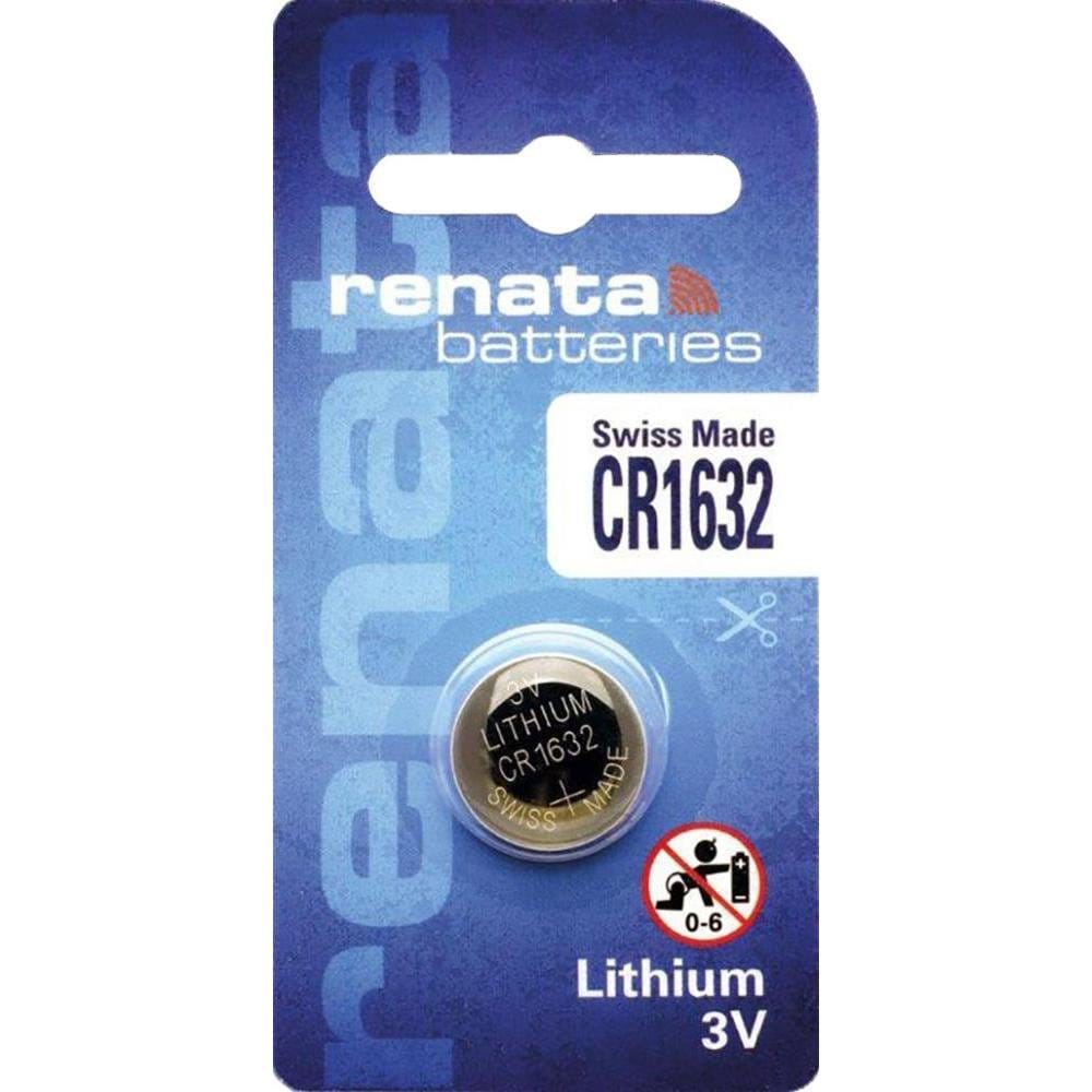 Renata Cr 1632 3V Lithium Battery Coin Cell CR1632 (1 Pc Blister Pack) Fresh Stock Swiss Made