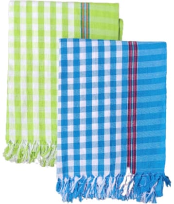 VUNNAVA Pack of 2 Cotton Above 600 -GSM Bath Towel ( Multicolor )
