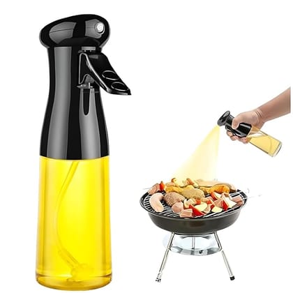 2-in-1 Olive Oil Sprayer and Dispenser Bottle for Kitchen | 500ml Glass Oil Bottle with Premium Nozzle | Cooking Oil Sprayer for Healthy Cooking and Salad Making (Spray Bottle)