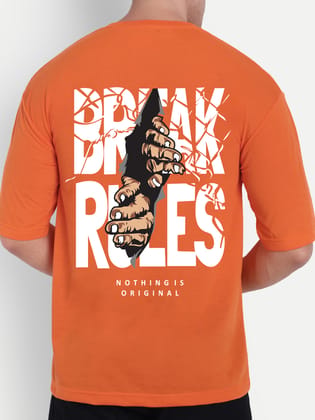 SCOTT FINCHER Men's Break Rules Nothing is Original T-Shirt : AA(ARN)ORANGE_158 SCOTT FINCHER Men's Break Rules Nothing is Original T-Shirt : AA(ARN)ORANGE_158