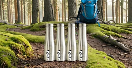 Wektu Stainless Steel Fridge Bottle/Single wall/1000ML/4PC/Flora Wektu Stainless Steel Fridge Bottle/Single wall/1000ML/4PC/Flora
