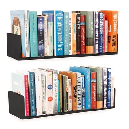 Wood Pre-Laminated Book Shelf Multipurpose Home Decor Storage Shelf Showcase Organizer for Living | Multi Function Kitchen Pantry Organization and Storage (Black)