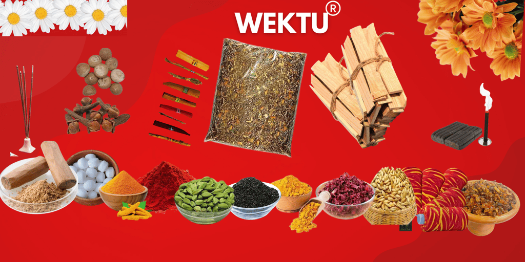 Wektu Natural Hawan Kit/3KG/Pure Ingredients 1PKT - Pooja Needs | Buy online on ZillyBuy