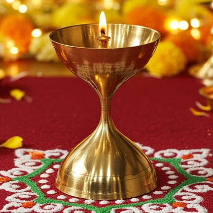 Brass Akhand Deepak No. 17 (ZMAS193 Q)
