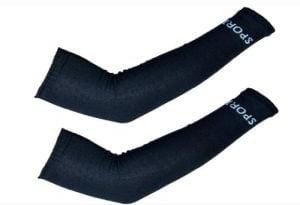 Pack Of 2 Pairs Bunaayi Arm Warmer, Cotton Handsleeves - BLACK
