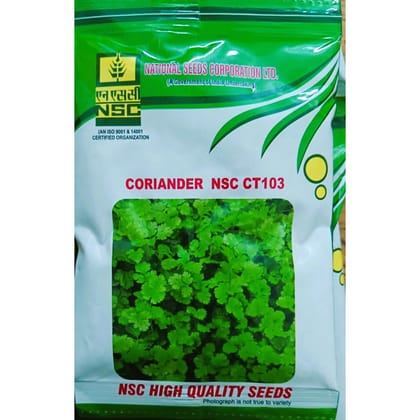 NSC Coriander Variety NSC CT 103 Vegetable Kitchen Garden Packets 40 gm Truthful Labelled Seed (4 Pouches)