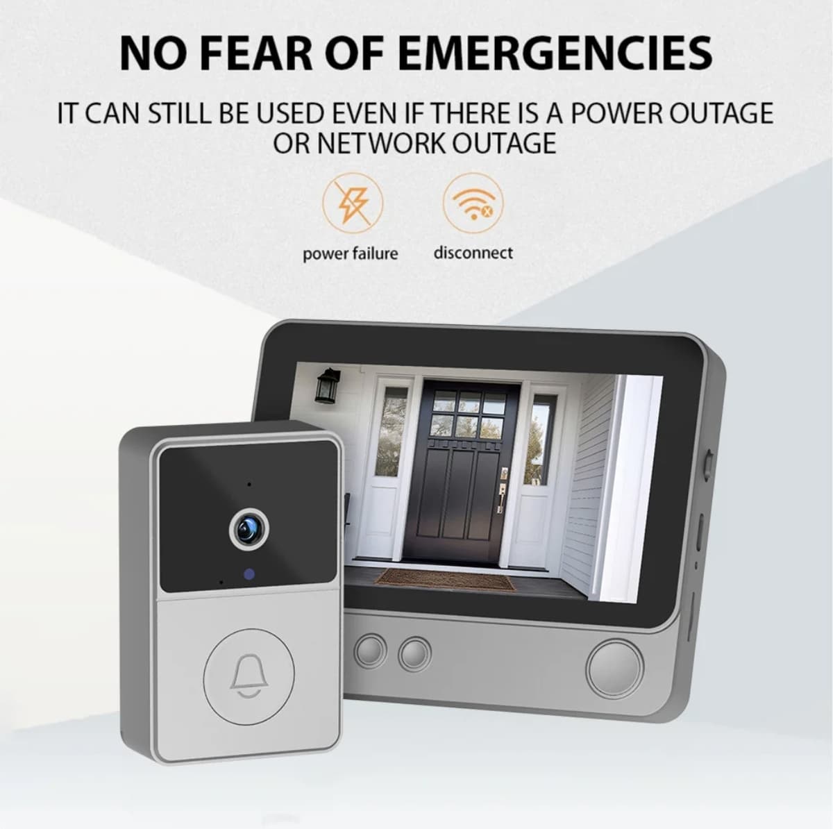 Wireless Video Doorbell with 4.3" LCD Display Screen