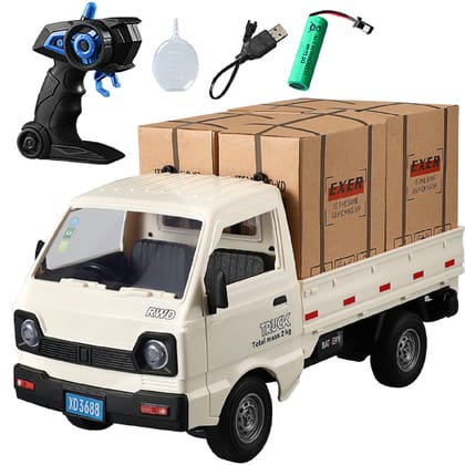 KTRS Enterprise 1:16 RC Truck with Light Spray – 2.4GHz Remote Control Crawler with Rear Compartment, Drift Transport Car for Boys & Adults, RC Truck Toy Gift