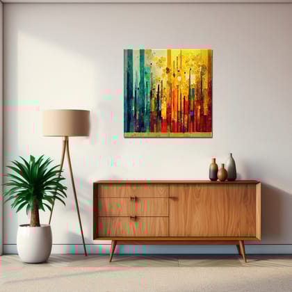 TEXTURE FRAGMENT WALL DECOR 24in X 24in WITH BLACK FRAME