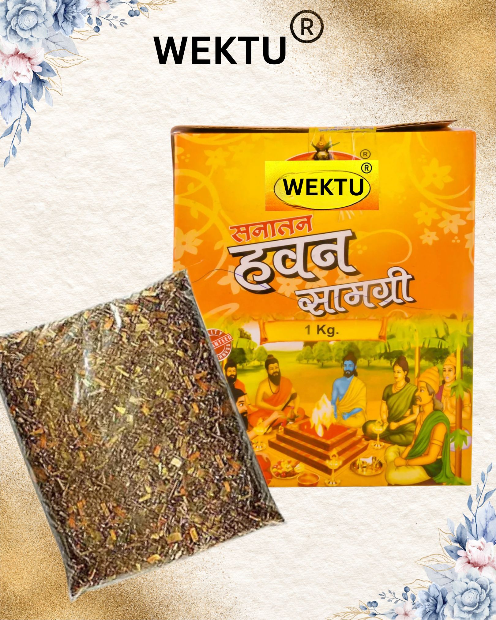 Wektu Havan Saamgri/1KG/Natural Pack