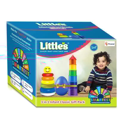  Classic Gift Pack I Activity & Learning Toys for Babies I Multicolour I Infant & Preschool Toys I Develops fine Motor Skills & Reasoning Skills | 5 Months and Above