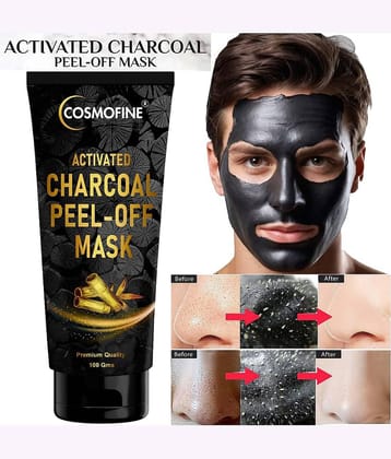 Cosmofine Activated Charcoal Peel Mask, Face Peel Cleansing Mask, For All Skin Type, 100gm (Pack of 1)