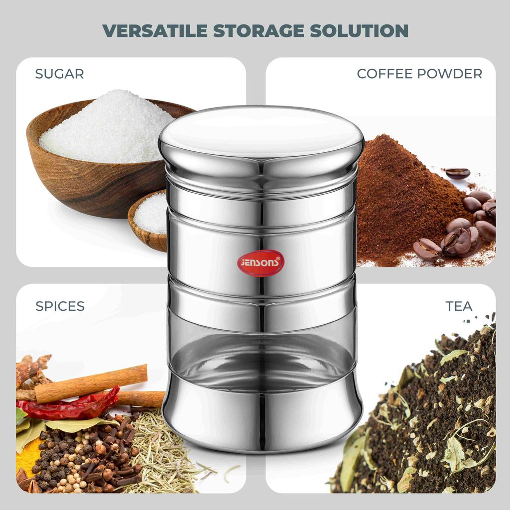 JENSONS Stainless Steel Belly Canister 10 cm