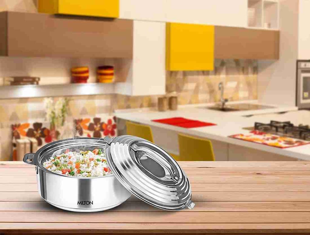 MILTON GALAXIA 10000 Stainless Steel Casseroles, (8250 ml, Silver)
