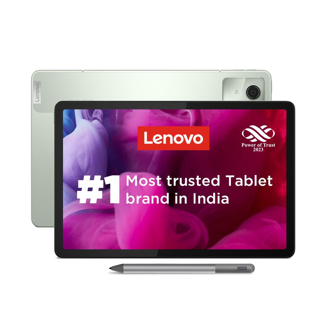 Lenovo Tab M11 with Pen| Wi-Fi Connectivity| 8 GB RAM, 128 GB ROM|11 Inch Screen| 90 Hz, 72% NTSC, FHD Display| Quad Speakers with Dolby Atmos|Octa-Core Processor |13 MP Rear Camera, Green