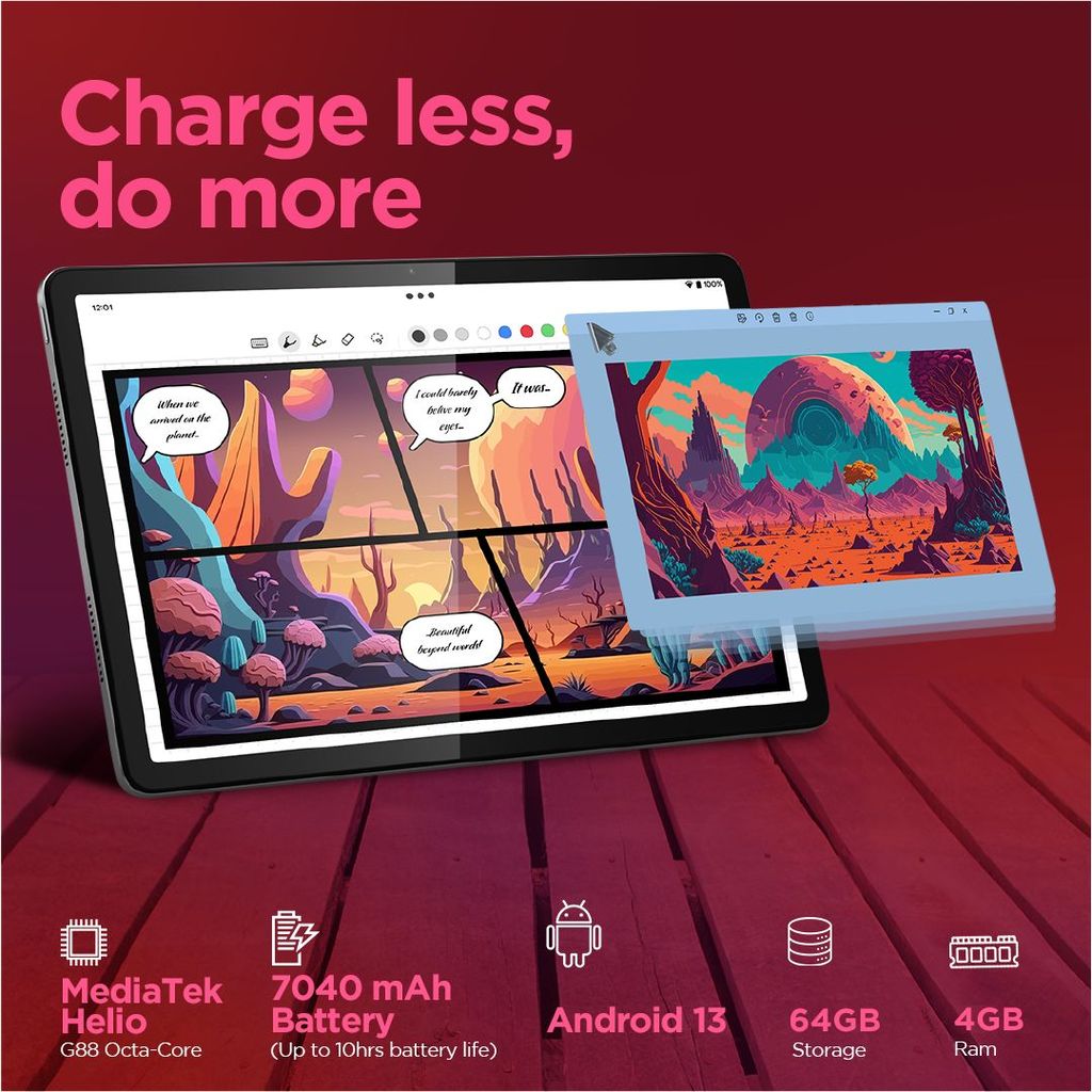 Lenovo {Smartchoice) Tab M11 |Wi-Fi | 4 GB RAM, 64 GB ROM|11 Inch Screen| 90 Hz, 72% NTSC, FHD Display| Quad Speakers with Dolby Atmos|Octa-Core Processor |13 MP Rear Camera