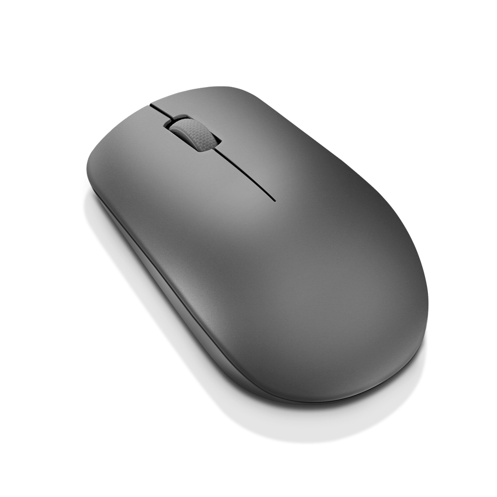 Lenovo 530 Wireless Mouse (Graphite): Ambidextrous, Ergonomic Mouse, Up to 8 Million clicks for Left and Right Buttons, Optical Sensor 1200 DPI, 2.4 GHz Wireless Technology via Nano USB Receiver