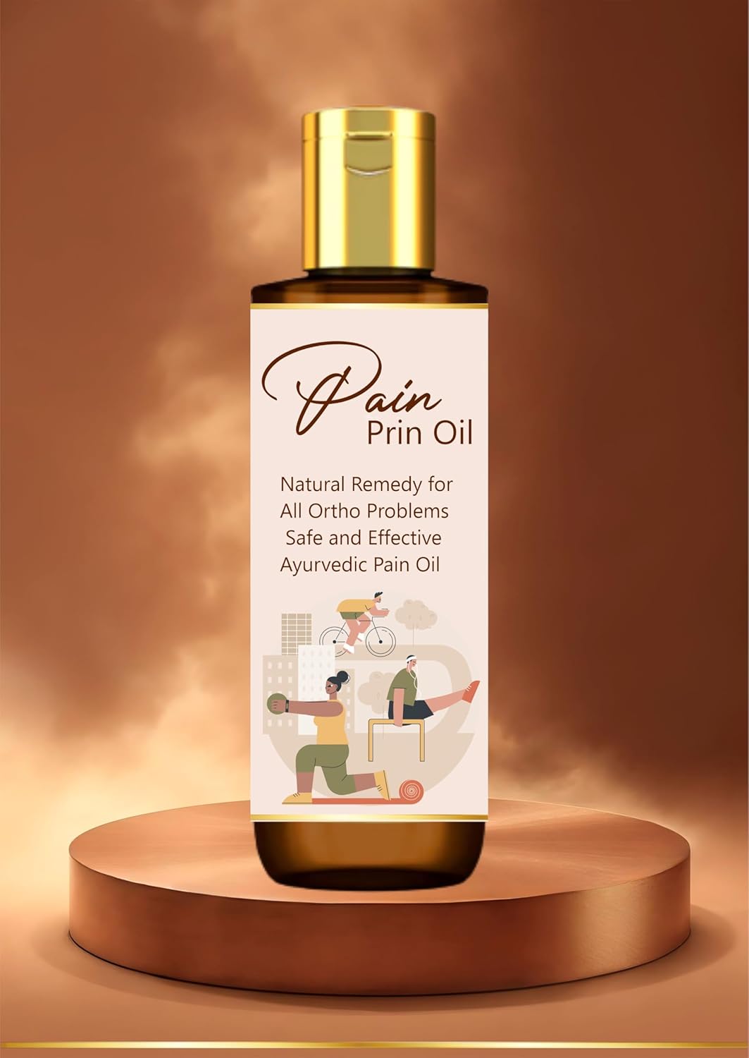 Pain Prin Oil, Ayurvedic Natural Remedy for Ortho Problems, Safe and Effective Pain Relief Oil