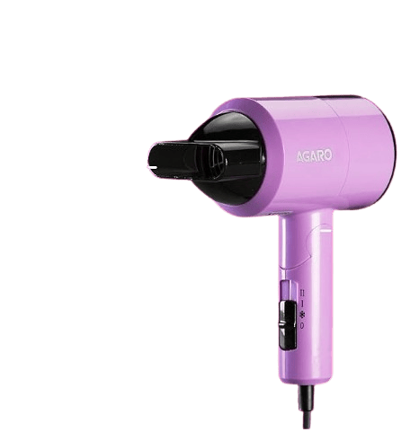 HD-1211 Hair Dryer 1100 Watts, 2 Heat Speed & Cool Mode, Foldable (Compact in Size), Purple
