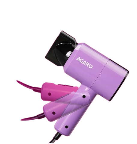 HD-1211 Hair Dryer 1100 Watts, 2 Heat Speed & Cool Mode, Foldable (Compact in Size), Purple