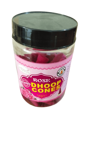 Rose Dhoop Cones - Captivating Rose Fragrance - Pooja Needs | Buy online on ZillyBuy