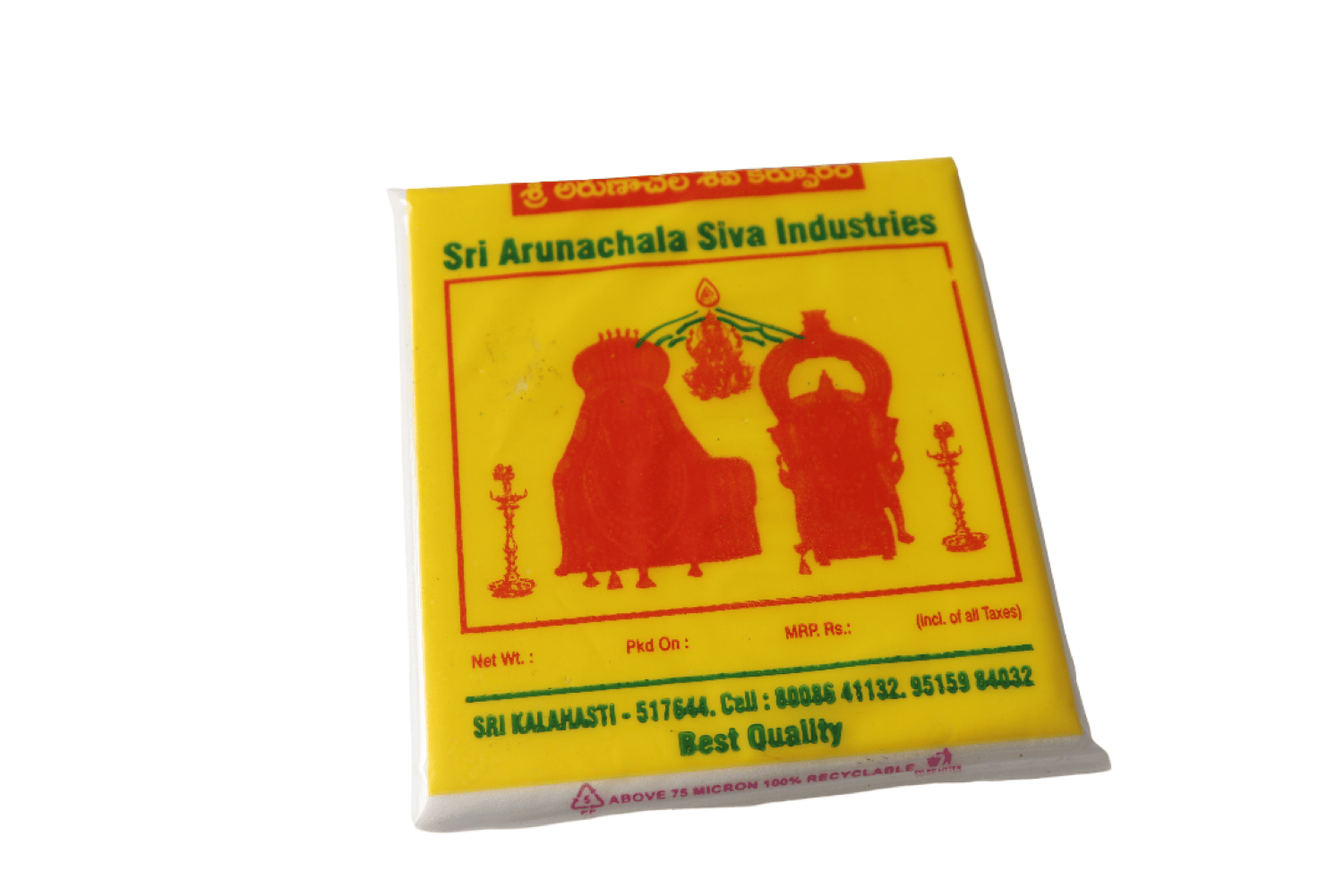 White Square Camphor Tablet, Pure, Lemongrass