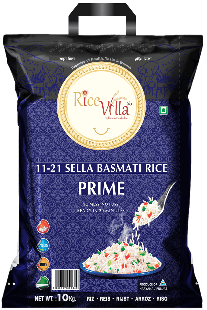 Rice Villa| Prime| 10 kg| 1121 Sella| Basmati Rice