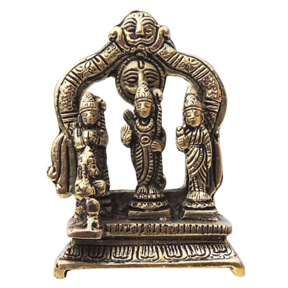 Brass Ram Darbar God Idol Statue | Traditional Indian Brass Murti, Height : 4 Inch (BSMAS1394 A)