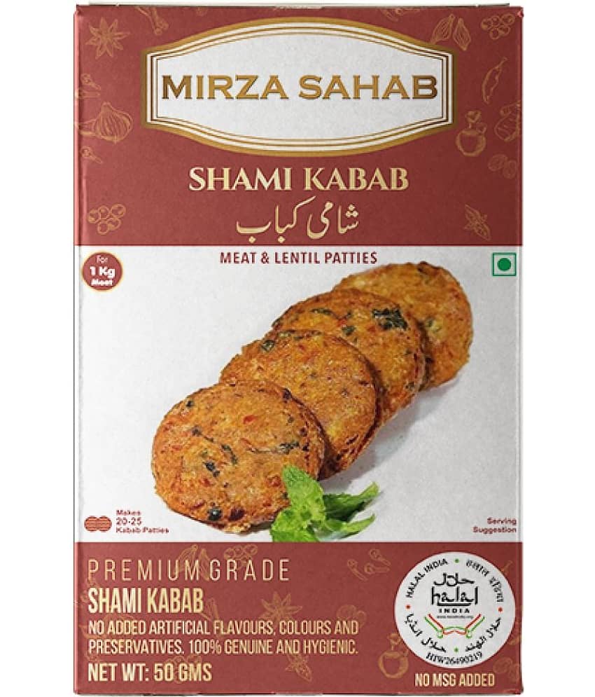 Mirza Sahab Shami Kabab Masala Instant Mix 50 gm Pack of 4