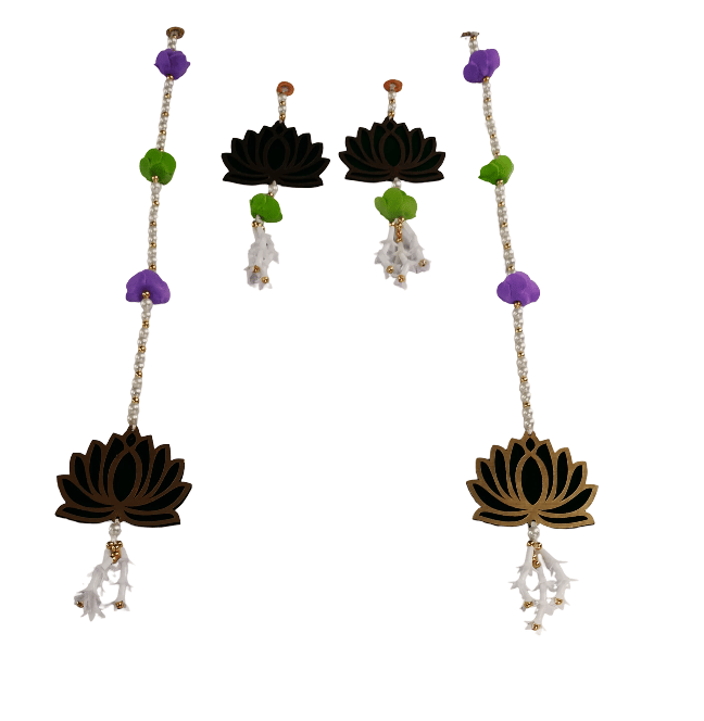 Elegant Lotus Flower Hanging Set for Home Decor