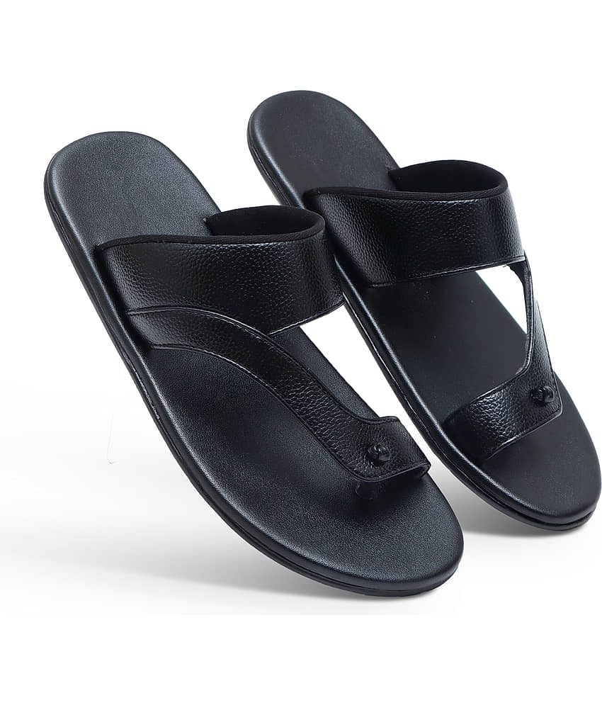 SHUAN Black Men's Slide Flip Flop