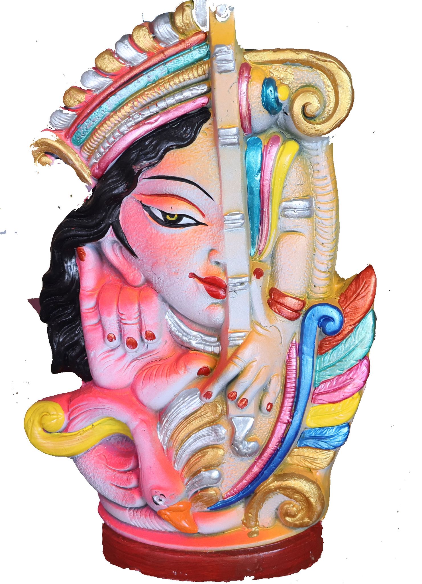 Exquisite Saraswati Flower Vase| Goddess of Knowledge, Art & Music