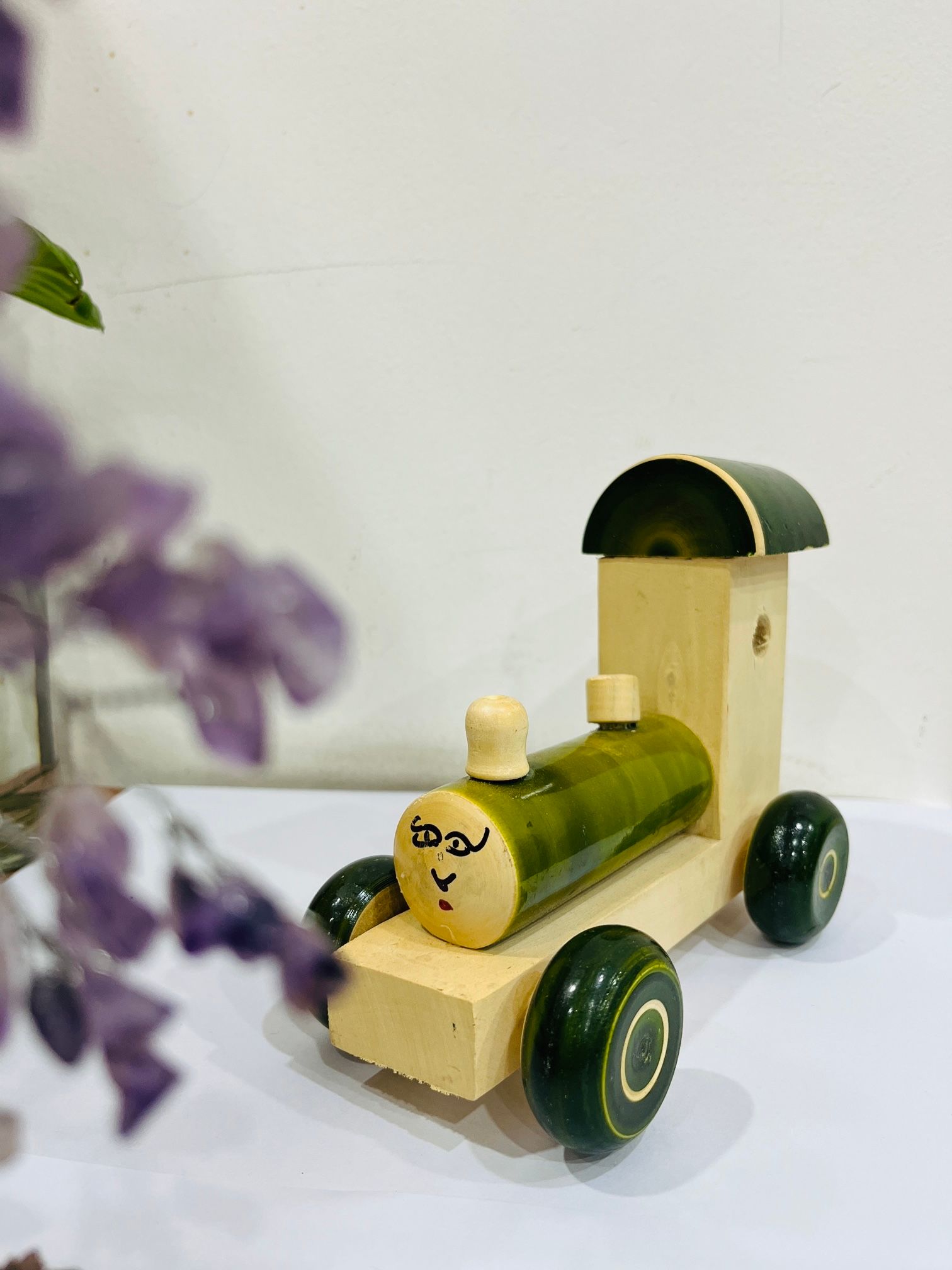 Handcrafted Wooden Toy CAR - Eco-Friendly & Safe for Kids