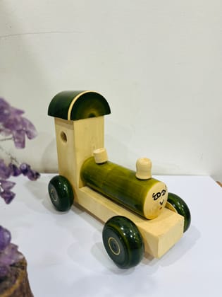 Handcrafted Wooden Toy CAR - Eco-Friendly & Safe for Kids