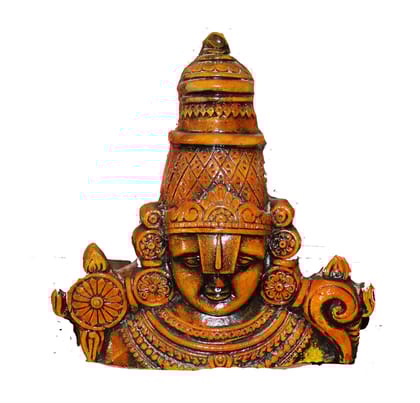 Terracotta Statue of Lord Venkateswara - Handcrafted Indian Art