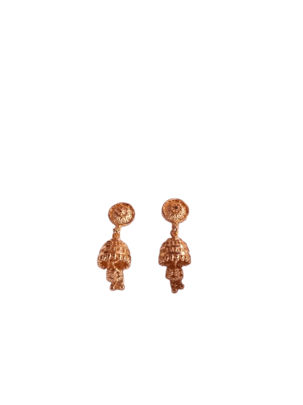 Traditional Indian One Gram Gold Plated Jhumka Earrings For Women - Earrings | Buy online on ZillyBuy