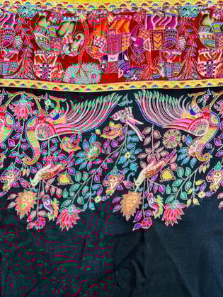 Rajwadi Multicolor Saree – Traditional Rajasthani Motif Drape