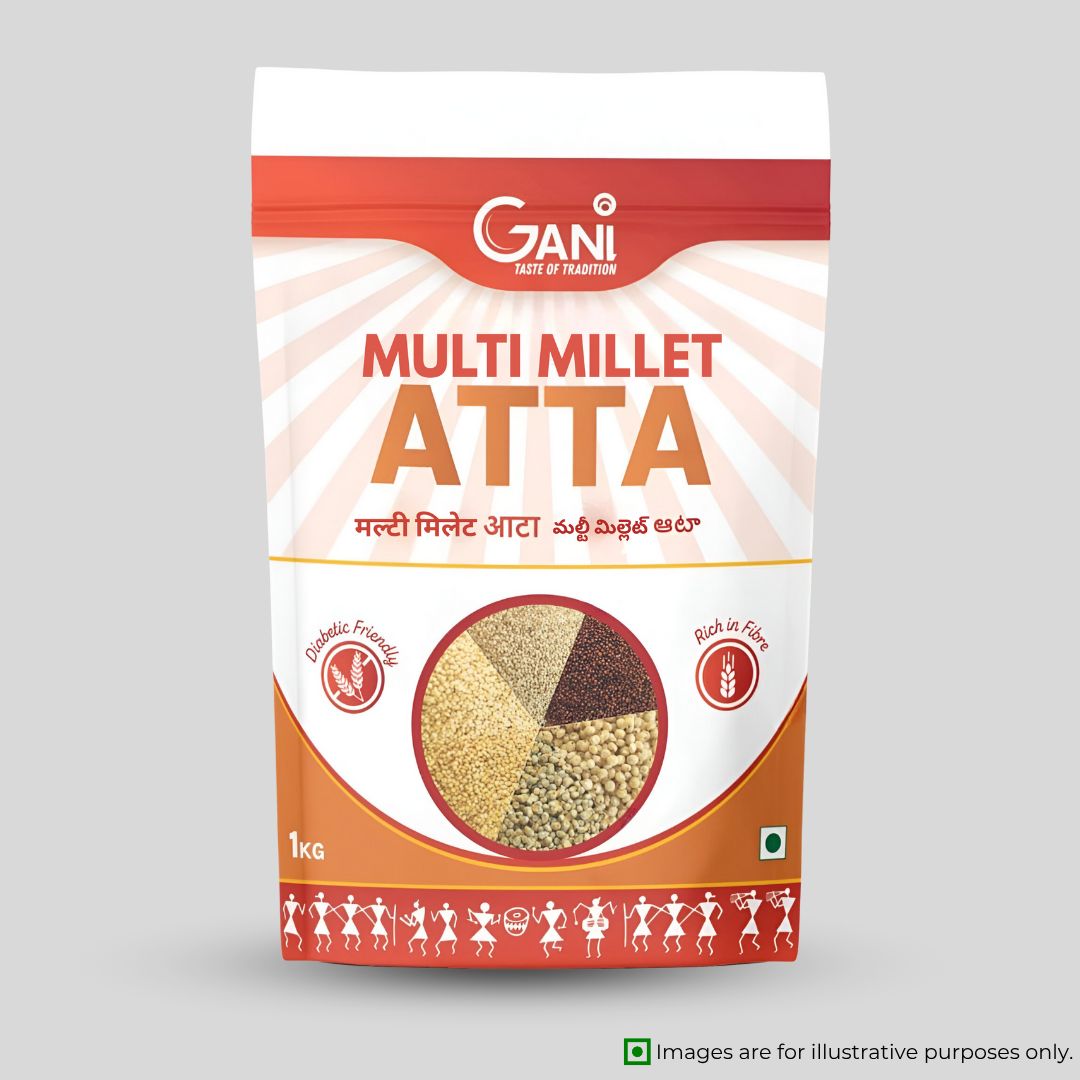 Gani Multi Millet Atta - Diabetic Friendly & Rich in Fiber- 1 Kg