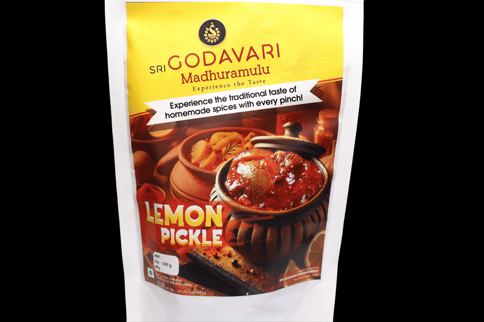 Sri Godavari Madhuramalu Lemon Pickle-250g