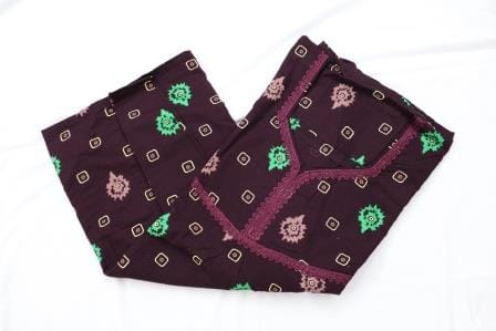 Elegant Maroon Nighty with Exquisite Detailing