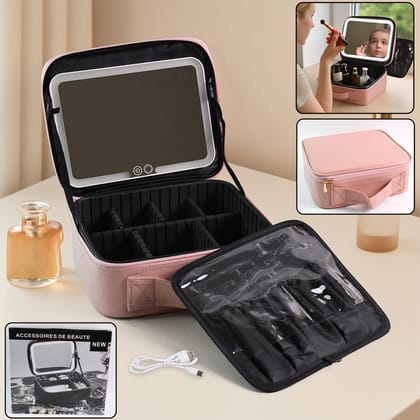 Premium LED Light Makeup Organizer Box
