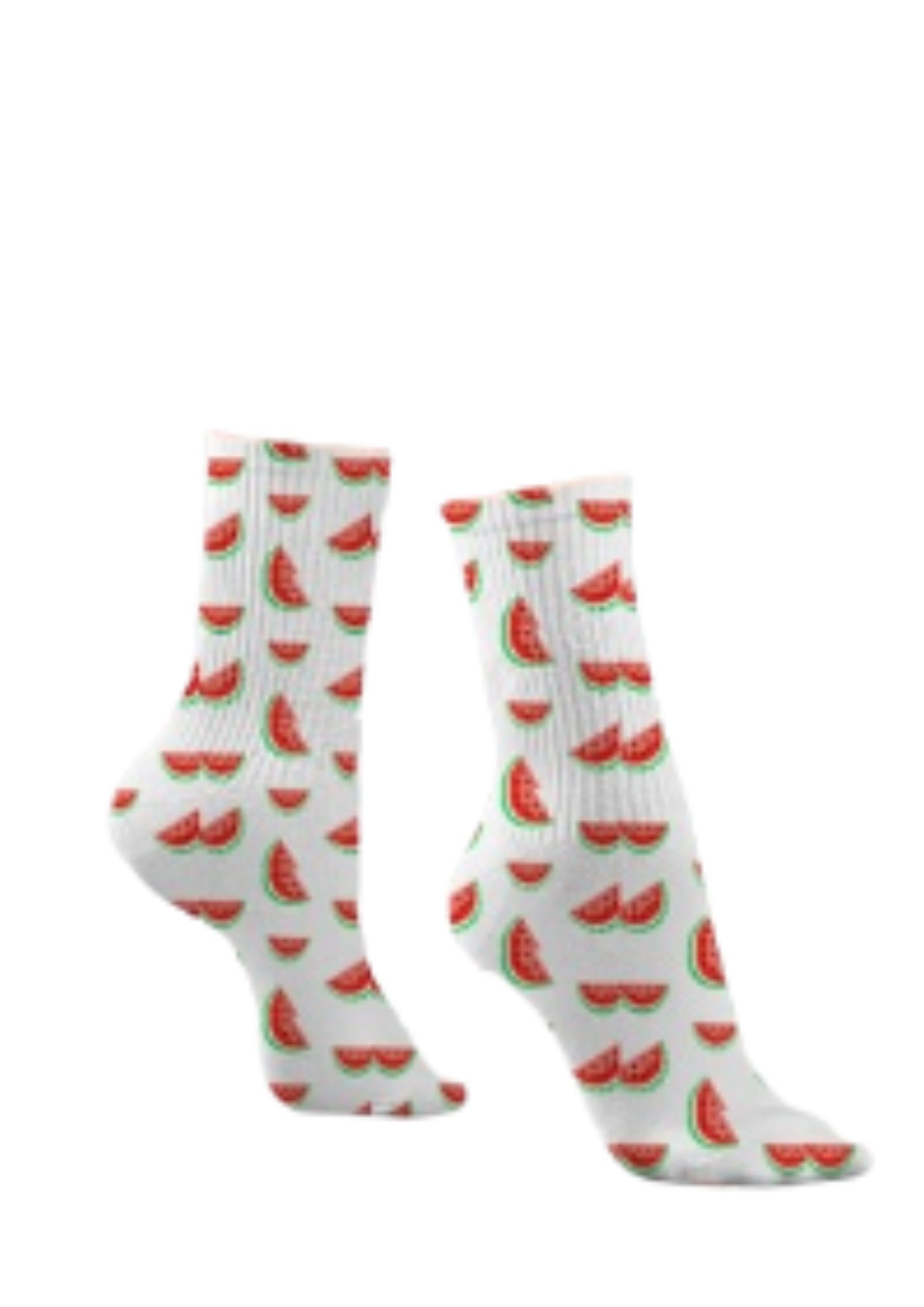 1 Pair Pack of Bunaayi Printed Socks - WATERMELONS